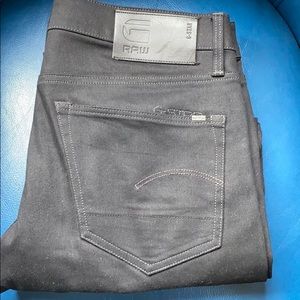 Men’s G star black 3301 slim jeans